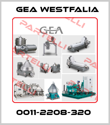 0011-2208-320  Gea Westfalia