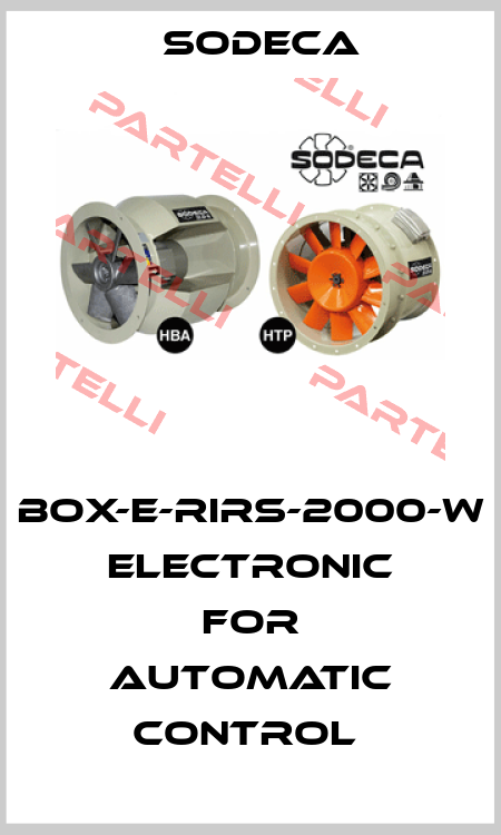 BOX-E-RIRS-2000-W  ELECTRONIC FOR AUTOMATIC CONTROL  Sodeca