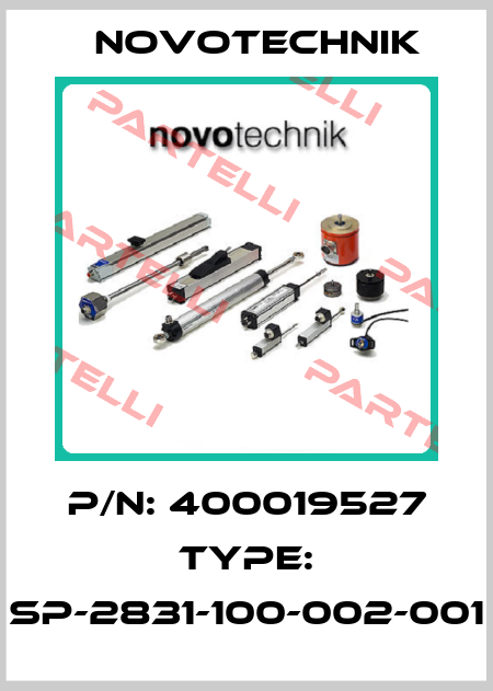 P/N: 400019527 Type: SP-2831-100-002-001 Novotechnik