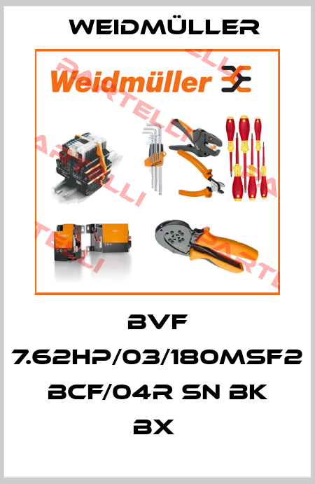 BVF 7.62HP/03/180MSF2 BCF/04R SN BK BX  Weidmüller
