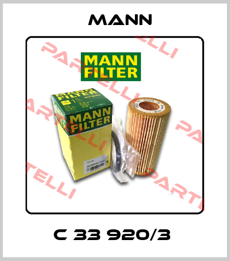 C 33 920/3  Mann
