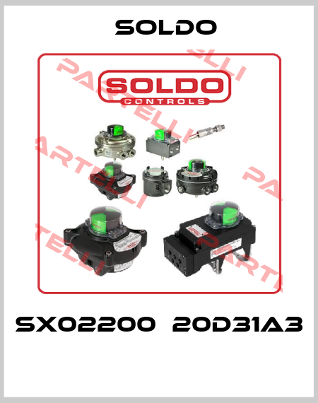 SX02200‐20D31A3  Soldo