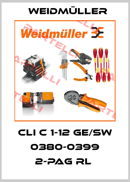 CLI C 1-12 GE/SW 0380-0399 2-PAG RL  Weidmüller