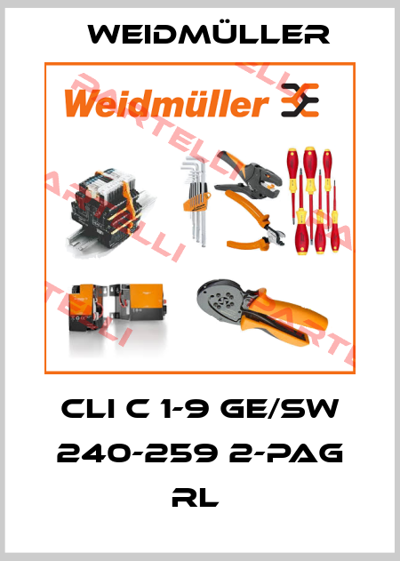 CLI C 1-9 GE/SW 240-259 2-PAG RL  Weidmüller