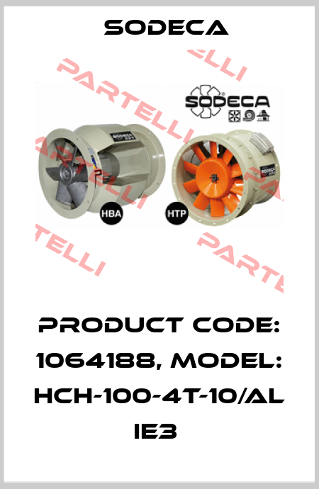 Product Code: 1064188, Model: HCH-100-4T-10/AL IE3  Sodeca