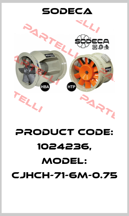 Product Code: 1024236, Model: CJHCH-71-6M-0.75  Sodeca