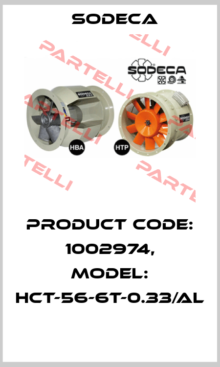 Product Code: 1002974, Model: HCT-56-6T-0.33/AL  Sodeca