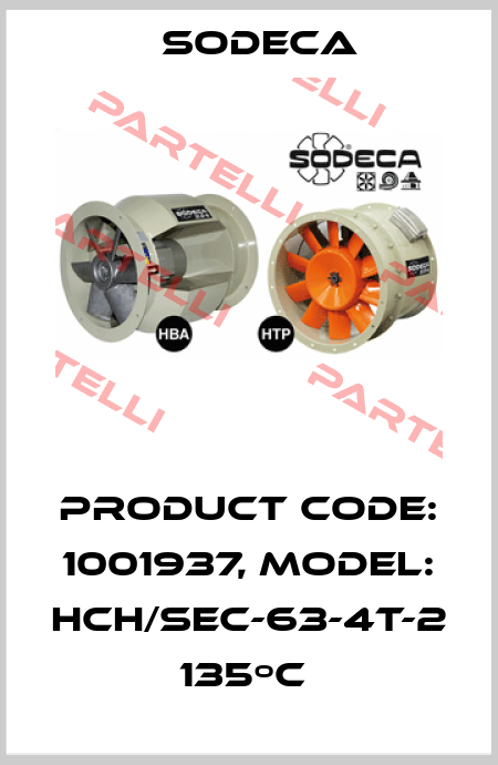 Product Code: 1001937, Model: HCH/SEC-63-4T-2 135ºC  Sodeca