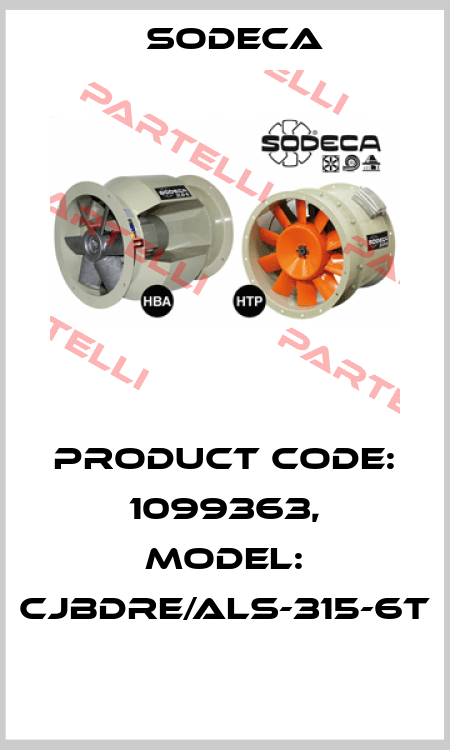 Product Code: 1099363, Model: CJBDRE/ALS-315-6T  Sodeca