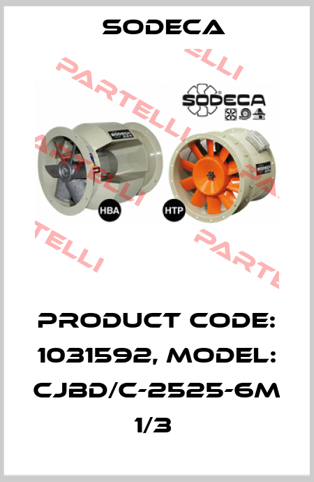 Product Code: 1031592, Model: CJBD/C-2525-6M 1/3  Sodeca