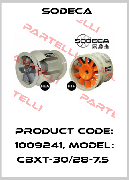 Product Code: 1009241, Model: CBXT-30/28-7.5  Sodeca