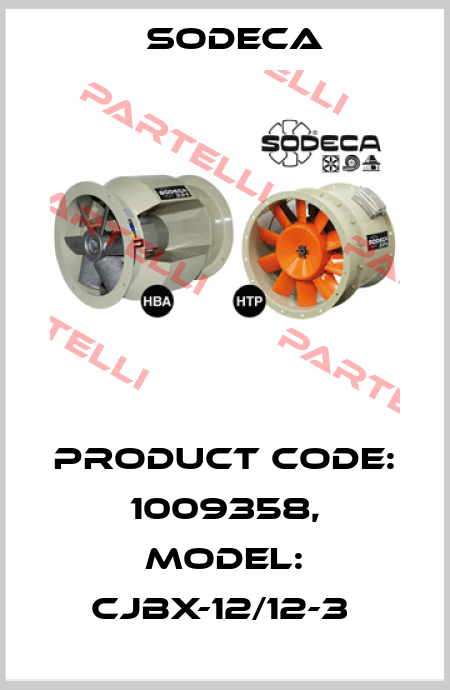 Product Code: 1009358, Model: CJBX-12/12-3  Sodeca