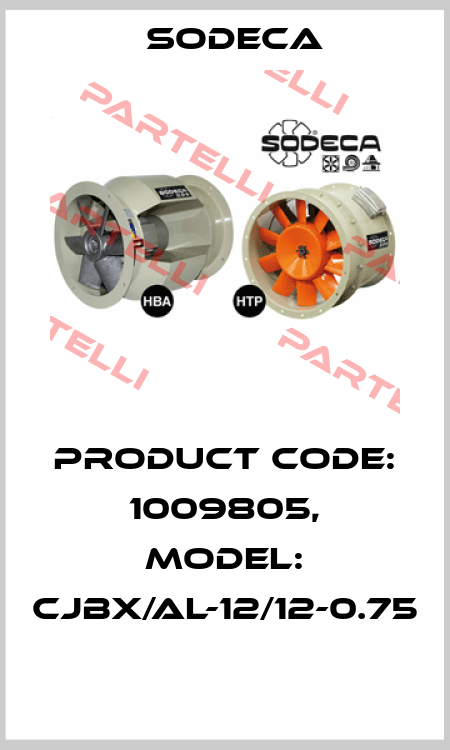 Product Code: 1009805, Model: CJBX/AL-12/12-0.75  Sodeca