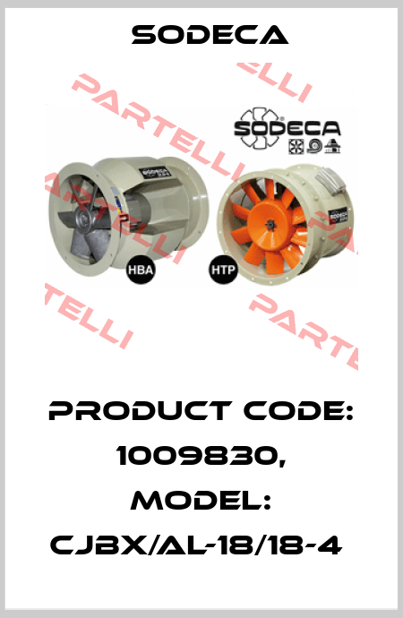 Product Code: 1009830, Model: CJBX/AL-18/18-4  Sodeca