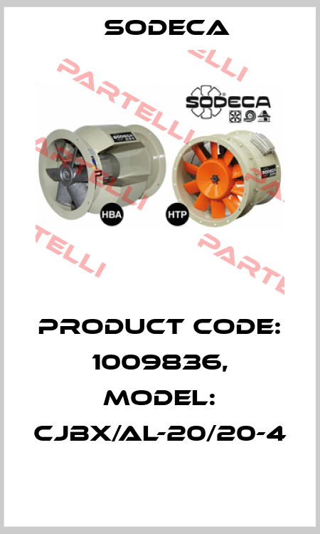 Product Code: 1009836, Model: CJBX/AL-20/20-4  Sodeca