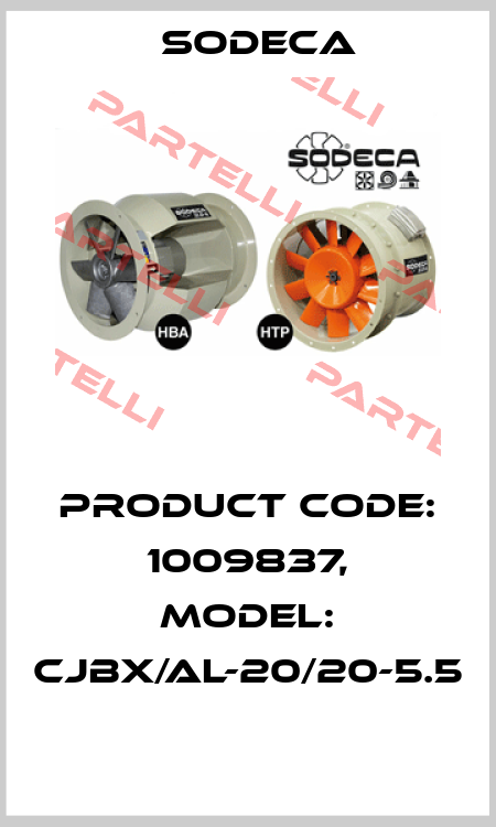 Product Code: 1009837, Model: CJBX/AL-20/20-5.5  Sodeca