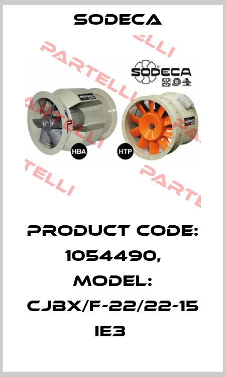 Product Code: 1054490, Model: CJBX/F-22/22-15 IE3  Sodeca