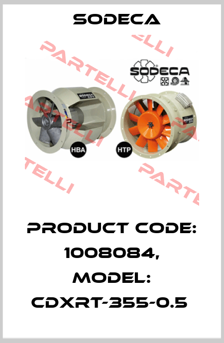 Product Code: 1008084, Model: CDXRT-355-0.5  Sodeca