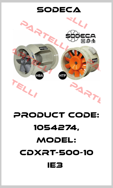 Product Code: 1054274, Model: CDXRT-500-10 IE3  Sodeca