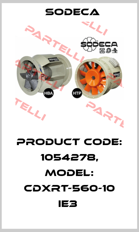 Product Code: 1054278, Model: CDXRT-560-10 IE3  Sodeca