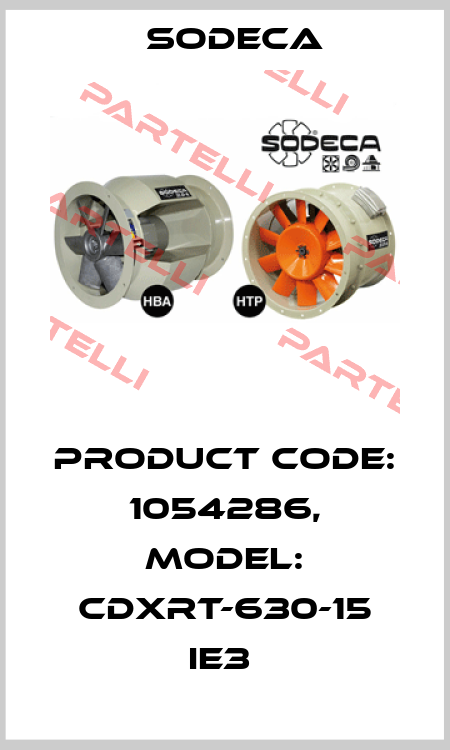 Product Code: 1054286, Model: CDXRT-630-15 IE3  Sodeca