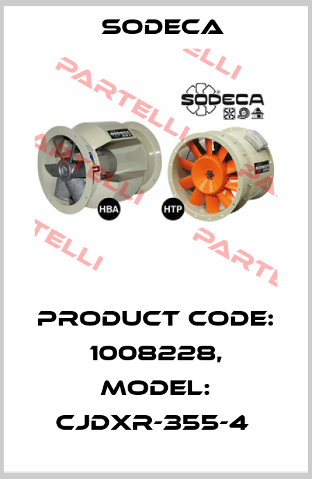 Product Code: 1008228, Model: CJDXR-355-4  Sodeca