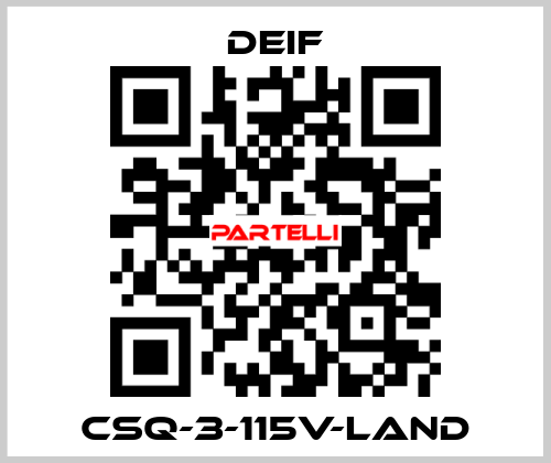 CSQ-3-115V-LAND Deif