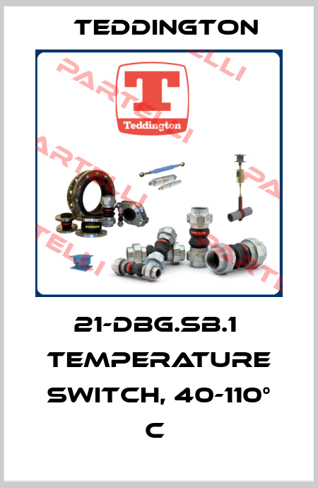 21-DBG.SB.1  Temperature Switch, 40-110° C  Teddington Industrial