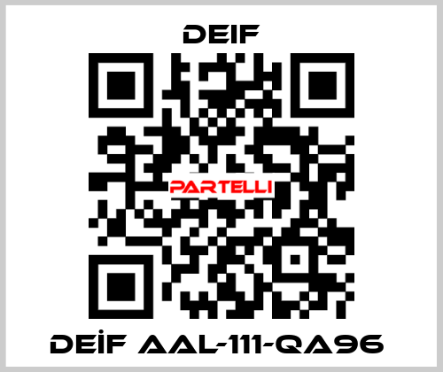 DEİF AAL-111-QA96  Deif