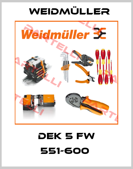 DEK 5 FW 551-600  Weidmüller