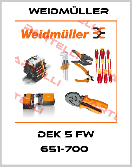 DEK 5 FW 651-700  Weidmüller