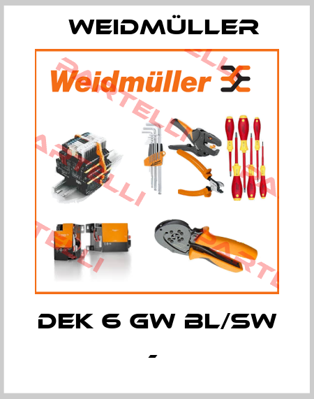 DEK 6 GW BL/SW -  Weidmüller