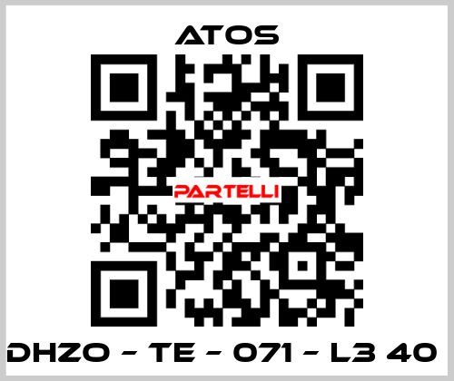 DHZO – TE – 071 – L3 40  Atos