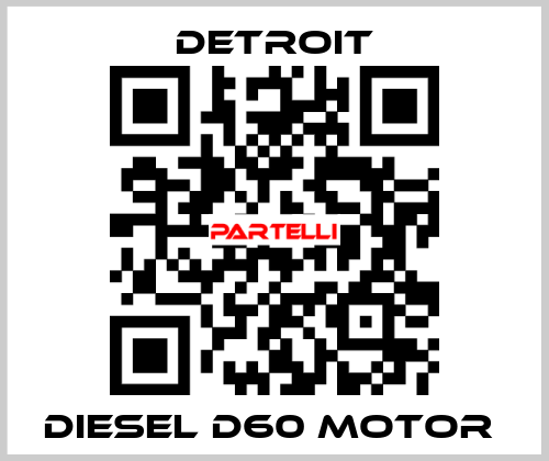 DIESEL D60 MOTOR  Detroit