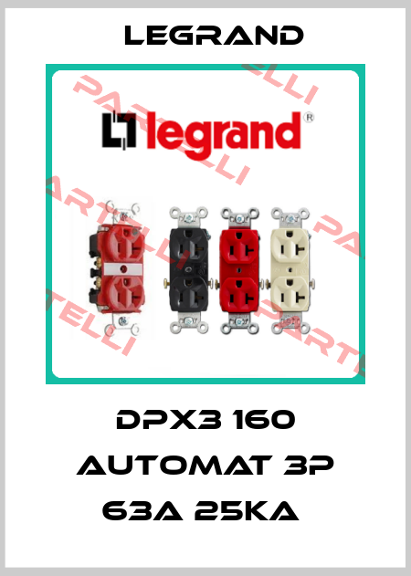 DPX3 160 automat 3P 63A 25kA  Legrand