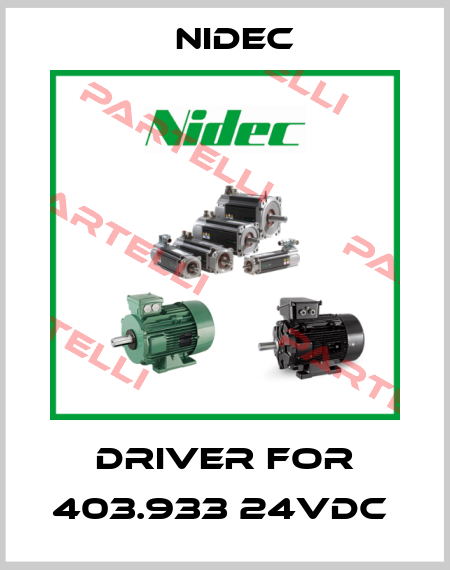 DRIVER FOR 403.933 24VDC  Nidec