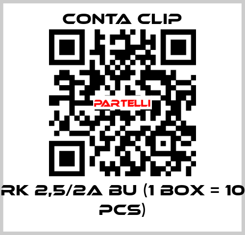 SRK 2,5/2A BU (1 box = 100 pcs) Conta Clip