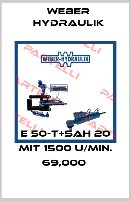 E 50-T+SAH 20 MIT 1500 U/MIN. 69,000  Weber Hydraulik