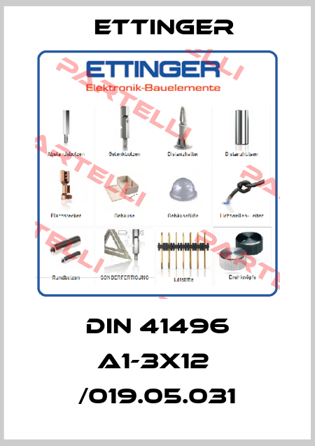 DIN 41496 A1-3X12  /019.05.031 Ettinger