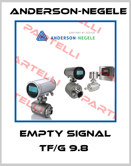 EMPTY SIGNAL TF/G 9.8  Anderson-Negele