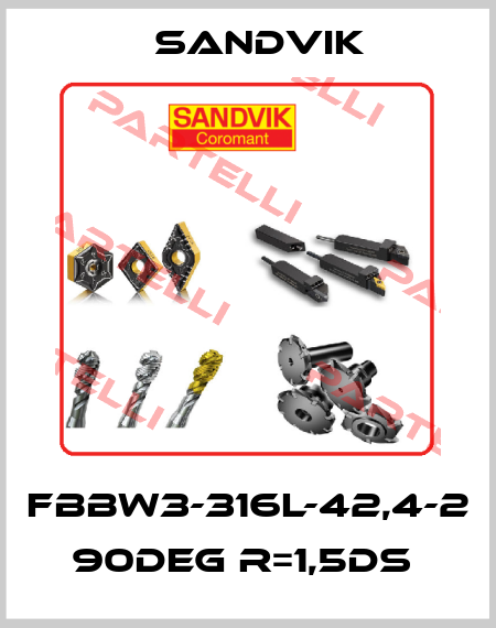 FBBW3-316L-42,4-2 90DEG R=1,5DS  Sandvik