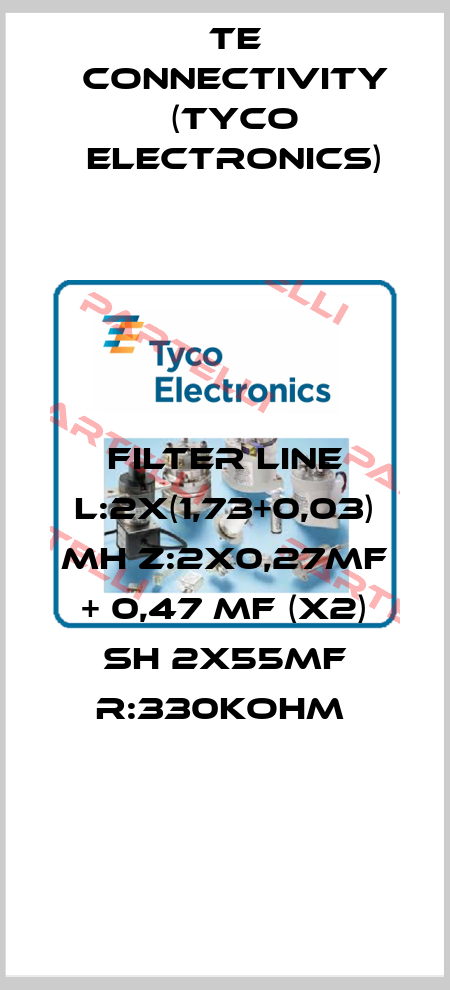 FILTER LINE L:2X(1,73+0,03) MH Z:2X0,27MF + 0,47 MF (X2) SH 2X55MF R:330KOHM  Corcom (TE Connectivity)