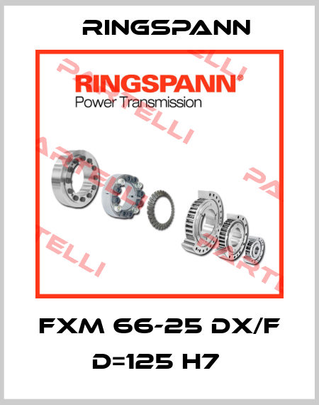 FXM 66-25 DX/F D=125 h7  Ringspann