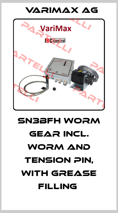 SN3BFH worm gear Incl. Worm and tension pin, with grease filling  Varimax AG