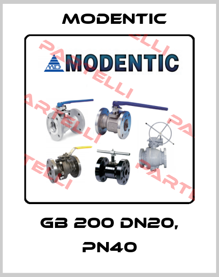 GB 200 DN20, PN40 Modentic