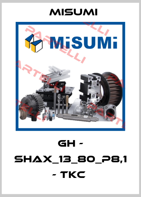 GH - SHAX_13_80_P8,1 - TKC  Misumi