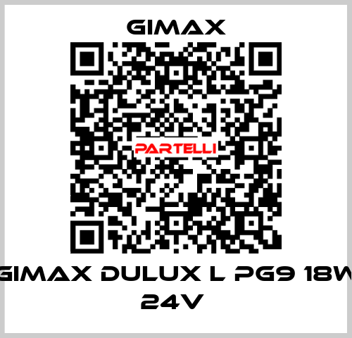 GIMAX DULUX L PG9 18W 24V  Gimax Srl.