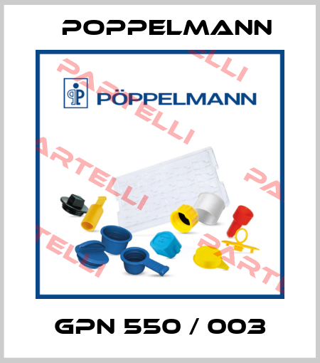 GPN 550 / 003 Poppelmann