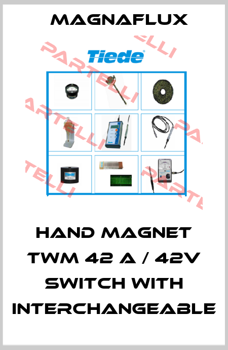 HAND MAGNET TWM 42 A / 42V SWITCH WITH INTERCHANGEABLE Magnaflux