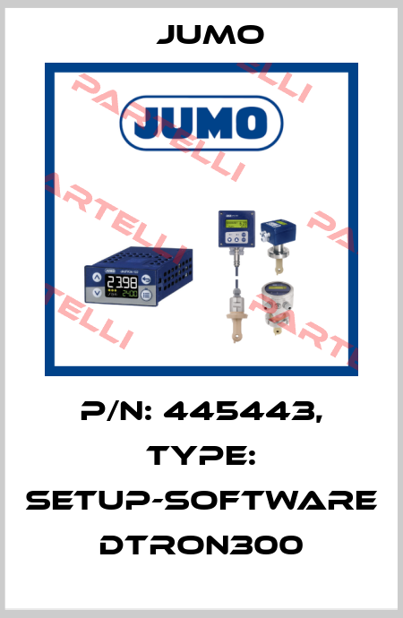 p/n: 445443, Type: Setup-Software dTRON300 Jumo
